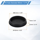 Silicone Hole Plugs Round Rubber Stopper For 95mm 3 74  Hole Black