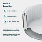 Relxtime Square Portable Hot Tub Outdoor And Indoor Inflatable Spa With 120 Jets