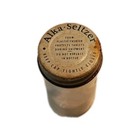 Vintage Alka Seltzer Clear Glass Medicine Bottles With Metal Screw Lid