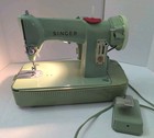 Vintage - Singer 185j Sewing Machine With Case Cover - Very Clean