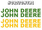John Deere Lettering Premium Vinyl Decal  sticker 2-pack 