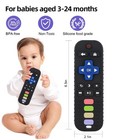 Baby Teether Toy Chew Toys For Babies 3-24 Months Tv Remote Control Shape Tee   