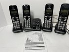 Panasonic Kx-tg4734b 4 Handset Cordless Phone Answering System Dect 6 0 Plus