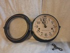 Working    1935 Seth Thomas Wwii Vintage Maritime Porthole Clock With Key