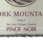 Coelho Glass Wine Label Trivet York Mountain 1987 Pinot Noir San Luis Obispo Vtg