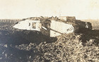 Ww1 British Mark Ii  male  Tank  796 Near Bullecourt Apr 11  1917 Photo Postcard