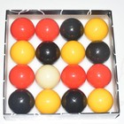 Billiard Balls Red  Yellow  Black Pool Ball Set 2-1 4 Inch Billiards Red 
