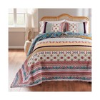 Greenland Home Thalia Quilted Bedding Set  3-piece Jumbo King  Tango  One Set