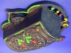 Vintage Wilton Black Cast Iron Match Safe Holder Wall Hanging Excellent 