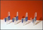 4 Plastic Folding Display Stand Plate Photo Easel Frame Holder 3 5 In  n1029
