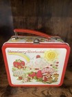 Vintage 1980 Aladdin Strawberry Shortcake Metal Lunch Box Red Handle No Thermos