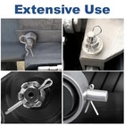 86 Pcs Cotter Pin Assortment Kit  10 Sizes Stainless Steel 10 Sizes  Silver 