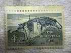 Vtg  U  S  Postage Stamp 1962 The Homestead Act 4 Cent Stamp Mint