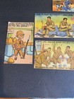 Vintage Wwii Postcard Lot Of 7 World War 2 Us Army Comics Cartoons Unused