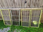 Lot Of 4 Salvage Wood Antique Porch Screens    Rustic Farm Look 