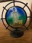 Vintage Lighthouse Stained Glass Nautical Tea Light Candle Holder Decoration
