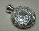 Antique Victorian English Sterling Silver Screw Top Perfume Bottle Chester 1893