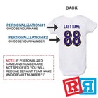 Personalized Baltimore Ravens Gerber Baby Onesie   Cotton Custom Bodysuit
