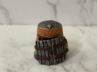 Away In A Manger Metal Thimble Manger Door Opens Pewter Hand Painted