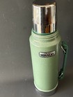 Stanley Aladdin Green Vacuum Bottle Thermos A-944dh 1 Quart Made In Usa