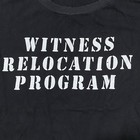 Vintage 80s Witness Relocation Program Black T-shirt