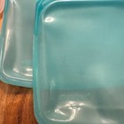 Lot Of 11 Stasher Bags Reusable Silicone Food Storage Bags - Blue clear