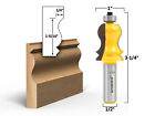Elaborate 2 Bit Crown Cap Molding Router Bit Set - 1 2  Shank - Yonico 16214