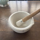 Antique 7   coors 5314  Porcelain Mortar And Pestle Set
