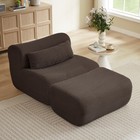 Loveseat Sofa  Cloud Boneless Couches For Living Room  Modern Modular Sectional