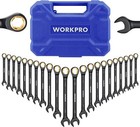 Workpro 22piece Ratcheting Wrench Set  72 Teeth Anti-slip With Organizer Box New
