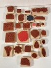 Stampin Up - Wood Block Lot Of 26 - Butterflies Floral Misc Images   Sayings    