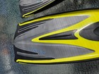 Tusa Imprex Tri-ex Fin - Large10-13 Yellow black Dive Fins - Open Heel