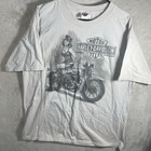 Harley Davidson Shirt Adult Xl Beige Gray Girl Mathew   s Fresno Men 3299
