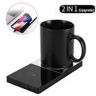 2 In 1 Heating Mug Cup Warmer Electric Wireless Charger For Home Office Coffee M