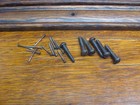 Antique Singer Treadle Sewing Machine Wood Two Drawer Frame Parts W  Screws