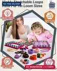 Loom Loops Refill For Potholder Weaving Loom Kit  576pcs In 12 Maillard Colors W