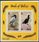 Belize 500a-500f 500 501 Ab Sheets mnh  Michel 493-498 bl 18 20  Birds 1980 