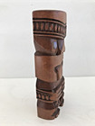 Vintage Wood Tiki Statue Maori New Zealand Polynesian Art 5 1 2    Figure Small