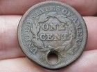 1851 Braided Hair Large Cent Penny- Fine Details