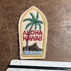 Vintage Aloha Hawaii Souvenir Travel Surfboard Shaped Patch - D1