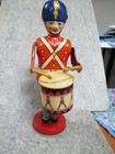 Vintage J  Chein Tin Litho Wind Up Drummer Boy-antique