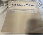 Colorbok 20 Sheet Self-adhesive Vellum Paper Translucent Off White 12    X12   