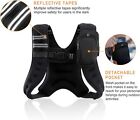 Zelus Weighted Vest 6lb 8lb 12lb 20lb 25lb 30lb Weight Vest W Reflective Stripe