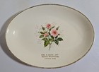 Vtg Sabina Line Ad Plate Platter Jipp Merchandise Lincoln Ia 22k Gold Trim Mcm