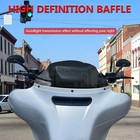 9  Smoke Wave Batwing Windshield For Harley Touring Electra Glide Flhx Cvo 14   22