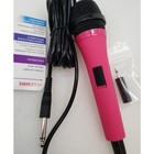 Singing Machine Smm205p Unidirectional Dynamic Microphone  pink 