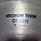 Zildjian 18 Inch Medium Thin Crash Cymbal With Crack Repair