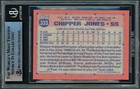 Chipper Jones Autographed 1991 Topps Rookie Card  333 Braves Beckett 227332