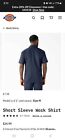Medium Dickies Men s 2574 Short Sleeve Twill Work Shirt Navy Blue Original Fit 