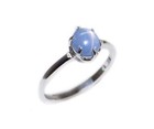 19thc Antique 2ct Blue Star Sapphire silver Ring Ancient Persia Sorcery Prophecy